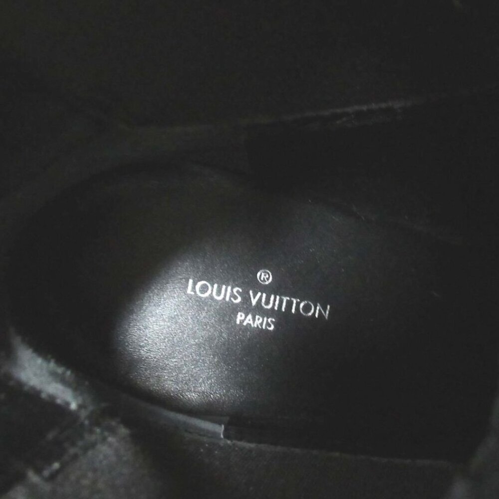 Louis Vuitton LV Monogram Heeled Ankle Chunky Combat Boots Booties 36 / 6 - Picture 7 of 9